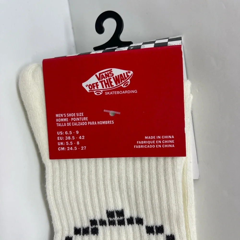 Vans Designer Logo Sport Skater Surfer Crew Cut Socks Vans Skate Clay (1 pair)